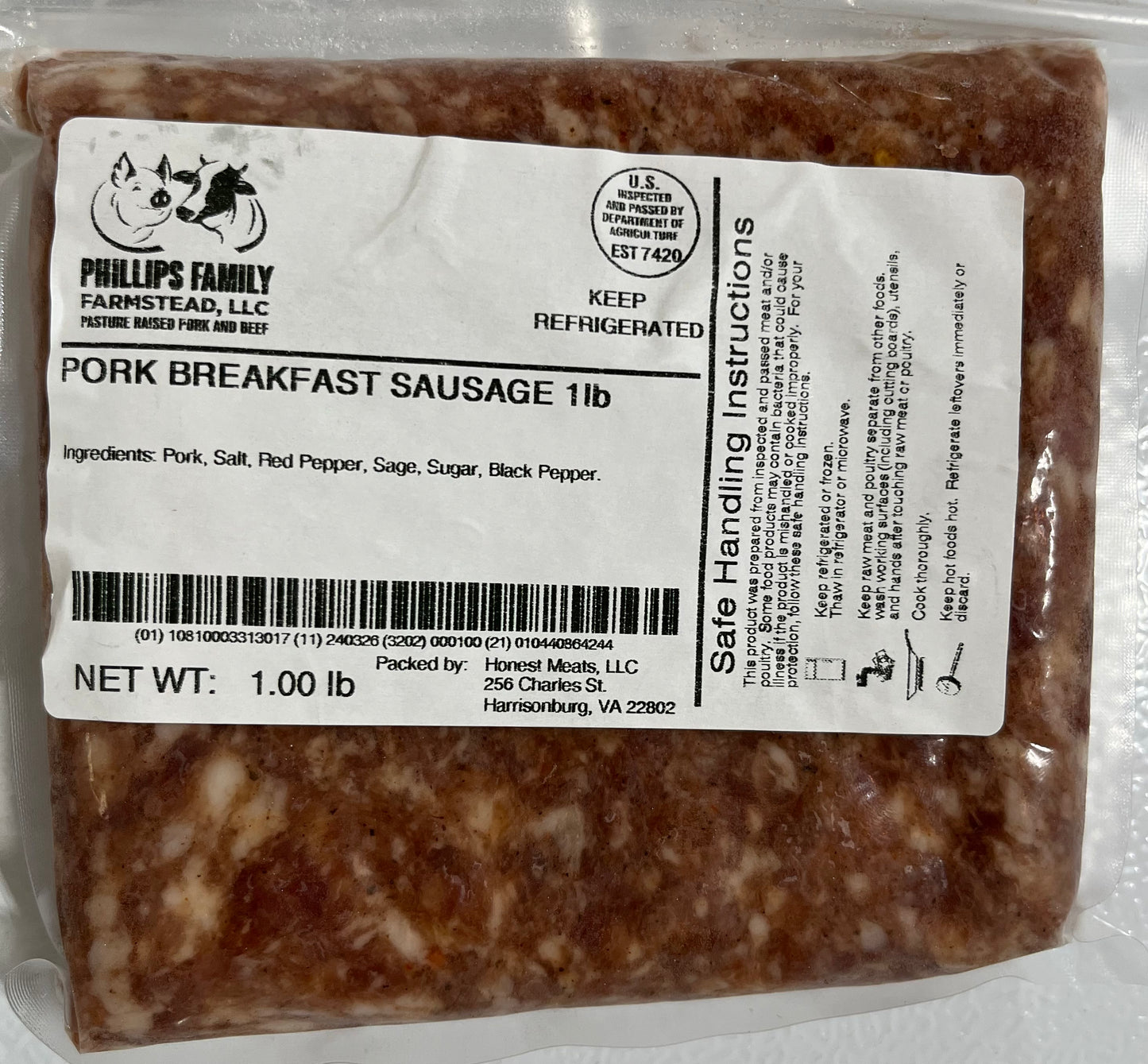 Pork Breakfast Ground Sausage