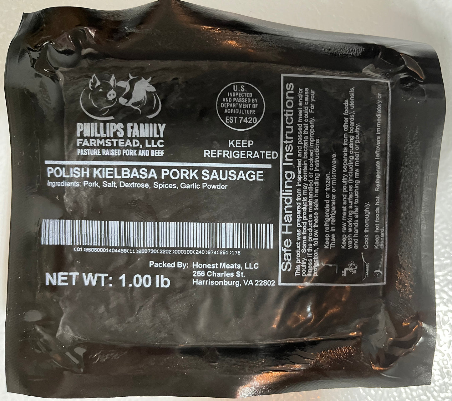 Polish Kielbasa Ground Pork Sausage