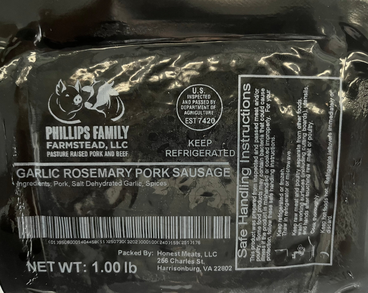 Garlic & Rosemary Pork Sausage