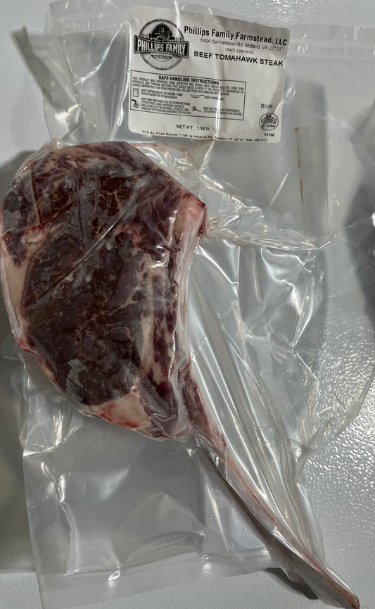 Beef Tomahawk Steak ( 1.5 POUND minimum)