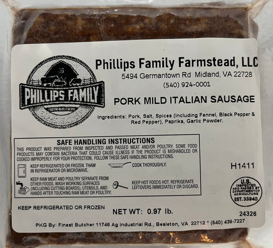 Mild Italian Pork Sausage