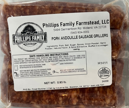 Pork Andouille Sausage Grillers ( 4 Pack)