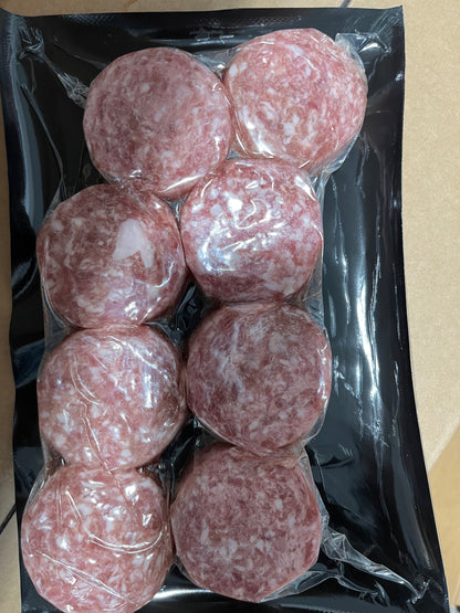 Plain Ground Pork Patties (8 Pack)