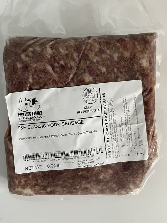 T&E Classic Pork Sausage